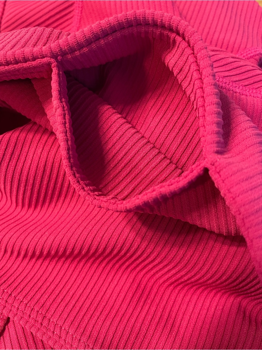 Free People Movement Leggings Ribbed Raspberry Pink S - Picture 6 of 9